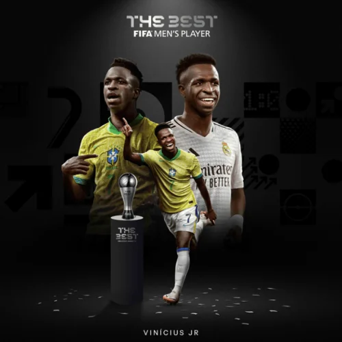 Vinicius Júnior é eleito o melhor jogador do mundo pela Fifa